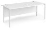 Dams Maestro 25 Rectangular Desk with Straight Legs - 1800 x 800mm - White