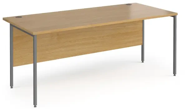 Dams Contract 25 Rectangular Desk with Straight Legs - 1800 x 800mm - Oak