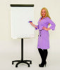 Spaceright Star Base Magnetic Mobile White Board Easel