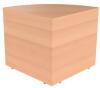 TC Reception Modular 90° Corner Base Unit - 800 x 800mm - Beech