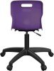 Titan Swivel Senior Chair with Black Base - (11+ Years) 460-560mm Seat Height - Purple