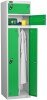 Probe Two Person Single Locker - 1780 x 460 x 460mm - Green (RAL 6018)