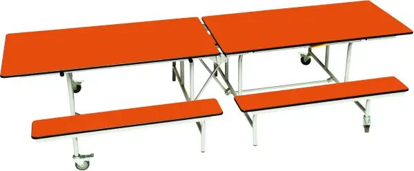 Spaceright Rectangular Mobile Folding Bench Unit - 685mm High