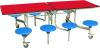 Spaceright 8 Seat Rectangular Mobile Folding Table Seating Unit - 685mm High