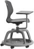 Arc Community Swivel Chair with Arm Tablet - 470mm Seat Height - Anthracite