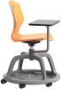 Arc Community Swivel Chair with Arm Tablet - 470mm Seat Height - Marigold