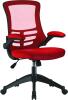 Nautilus Luna Designer Mesh Chair - Red