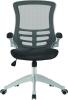 Nautilus Luna Designer Mesh Chair - White Shell - Black