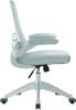 Nautilus Luna Designer Mesh Chair - White Shell - Grey