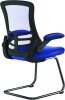 Nautilus Luna Designer Mesh Cantilever Chair - Blue