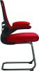 Nautilus Luna Designer Mesh Cantilever Chair - Red