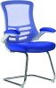 Nautilus Luna Designer Mesh Cantilever Chair - Blue