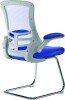 Nautilus Luna Designer Mesh Cantilever Chair - Blue