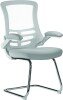 Nautilus Luna Designer Mesh Cantilever Chair - Grey