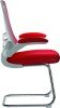 Nautilus Luna Designer Mesh Cantilever Chair - Red