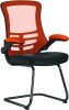 Nautilus Luna Designer Two Tone Mesh Cantilever Chair - Orange