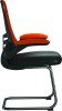 Nautilus Luna Designer Two Tone Mesh Cantilever Chair - Orange