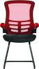 Nautilus Luna Designer Two Tone Mesh Cantilever Chair - Red