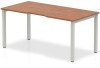 Dynamic Evolve Plus Bench Desk Single - 1200 x 800mm - Walnut