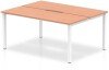 Dynamic Evolve Plus Bench Desk Two Person Back To Back - 1200 x 1600mm - Beech