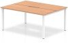 Dynamic Evolve Plus Bench Desk Two Person Back To Back - 1200 x 1600mm - Oak