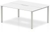 Dynamic Evolve Plus Bench Desk Two Person Back To Back - 1400 x 1600mm - White