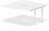 Dynamic Evolve Plus Bench Two Person Extension - 1600 x 1600mm - White