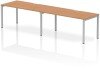 Dynamic Evolve Plus Bench Desk Two Person Row - 3200 x 800mm - Oak