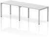 Dynamic Evolve Plus Bench Desk Two Person Row - 2400 x 800mm - White