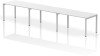 Dynamic Evolve Plus Bench Desk Three Person Row - 4200 x 800mm - White