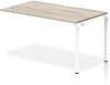 Dynamic Evolve Plus Bench One Person Extension - 1400 x 800mm - Grey oak