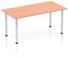 Dynamic Impulse Post Leg Straight Table - 1600 x 800mm