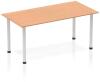 Dynamic Impulse Post Leg Straight Table - 1600 x 800mm