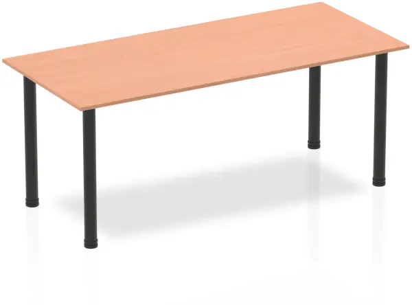 Dynamic Impulse Post Leg Straight Table - 1800 x 800mm