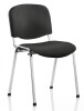 Dynamic ISO Chrome Frame Fabric Chair - Black