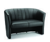 Dynamic Neo Twin Tub Black Leather Chair - Black