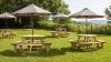 Zap King Round Picnic Table - 8 Seater