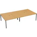 TC Bench Desk, Pod of 4, Full Depth - 2400 x 1600mm