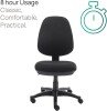 TC Versi 2 Lever Operators Chair with Fixed Arms