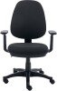 TC Versi 2 Lever Operators Chair with Adjustable Arms - Black