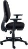 TC Versi 2 Lever Operators Chair with Adjustable Arms - Black