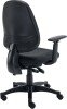 TC Versi 2 Lever Operators Chair with Adjustable Arms - Charcoal