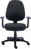 TC Versi 2 Lever Operators Chair with Adjustable Arms - Charcoal