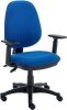 TC Versi 2 Lever Operators Chair with Adjustable Arms - Royal Blue