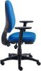 TC Versi 2 Lever Operators Chair with Adjustable Arms - Royal Blue