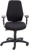 TC Endurance Operator Chair with Adjustable Arms - Black