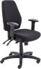 TC Endurance Operator Chair with Adjustable Arms - Black