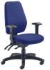 TC Endurance Operator Chair with Adjustable Arms - Royal Blue