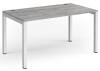 Dams Connex Single Desk 1400 x 800mm - Grey Oak