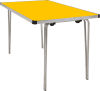 Gopak Contour 25 Plus Folding Table - (W) 1220 x (D) 610mm - Yellow